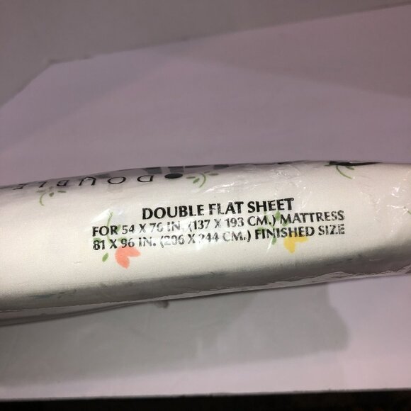 Vintage Springmaid New Old Stock Double Full Flat Sheet Copley USA Made Floral - Picture 4 of 6